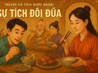 Truyện cổ tích nước ngoài - Sự tích đôi đũa sâu lắng