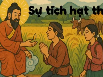 Tóm tắt truyện cổ tích Việt Nam - Sự tích hạt thóc hay nhất