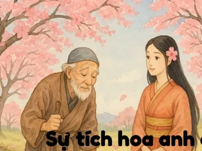Tóm tắt Truyện cổ tích nước ngoài - Sự tích hoa anh đào