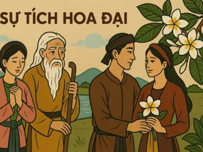 Tóm tắt truyện cổ tích Việt Nam - Sự tích hoa đại