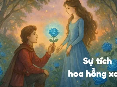 Tóm tắt Truyện cổ tích nước ngoài - Sự tích hoa hồng xanh