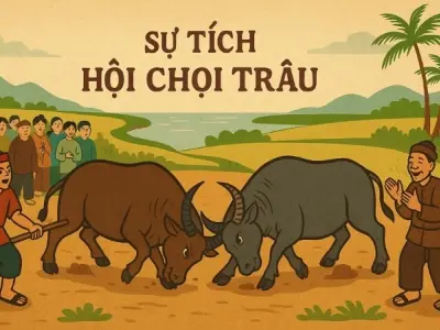 Tóm tắt Truyện dân gian - Sự tích hội chọi trâu đặc sắc