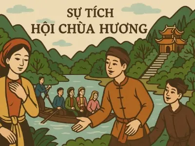 Tóm tắt Truyện dân gian - Sự tích hội chùa Hương hay
