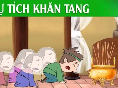 Truyện cổ tích Việt - Tóm tắt Sự tích khăn tang chuẩn