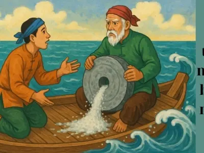 Tóm tắt truyện cổ tích Việt Nam - Sự tích nước biển mặn