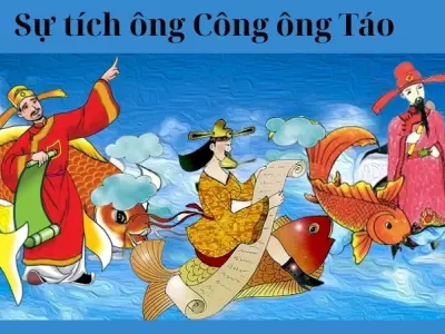 Tóm tắt truyện cổ tích Việt Nam - Sự tích ông Công ông Táo