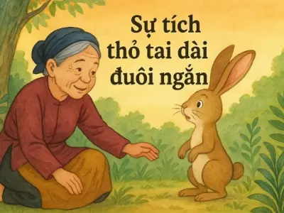 Tóm tắt truyện cổ tích Sự tích thỏ tai dài đuôi ngắn