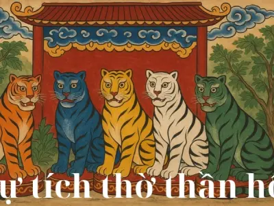 Tóm tắt truyện cổ tích Việt Nam - Sự tích thờ thần Hổ