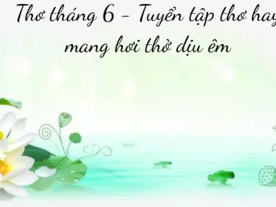 Thơ tháng 6 - Tuyển tập thơ hay mang hơi thở dịu êm tháng 6