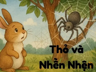 Tóm tắt Truyện ngụ ngôn - Thỏ và Nhền Nhện ngắn gọn nhất