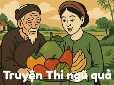 Tóm tắt Truyện dân gian - Truyện Thi ngũ quả ngắn gọn