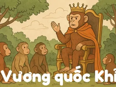 Tóm tắt Truyện ngụ ngôn - Vương quốc Khỉ ngắn gọn dễ hiểu