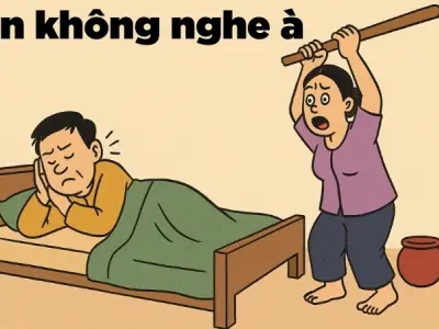 Tóm tắt Truyện cười - Còn không nghe à