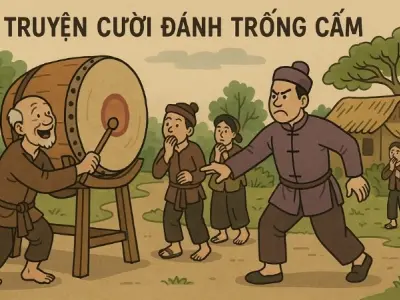 Tóm tắt Truyện cười - Đánh trống cấm ngắn gọn, dễ hiểu