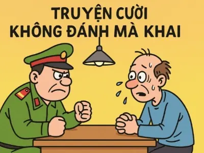 Tóm tắt Truyện cười - Không đánh mà khai ý nghĩa sâu xa