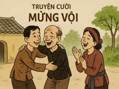 Tóm tắt Truyện cười - Mừng vội ngắn gọn, dễ hiểu nhất