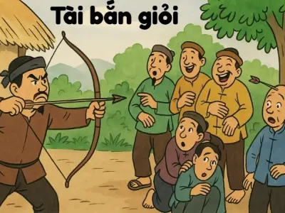 Tóm tắt Truyện cười - Tài bắn giỏi hay nhất, dễ hiểu nhất