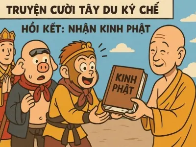 Tóm tắt Truyện cười - Tây Du Ký Chế : Hồi kết Nhận kinh Phật hay
