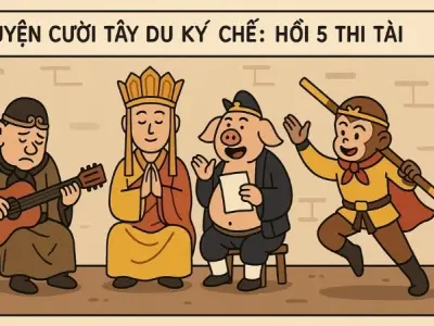 Tóm tắt Truyện cười - Tây Du Ký Chế: Hồi 5 Thi tài ngắn gọn