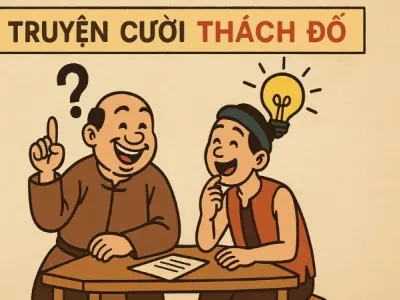 Tóm tắt Truyện cười - Thách đố: Những màn đối đáp hài hước