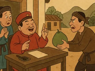 Tóm tắt Truyện cười - Truyện vả quan huyện ngắn gọn hay nhất