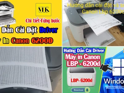 Hướng dẫn Sử dụng Máy in Canon LBP 6200D Tự động In Hai Mặt