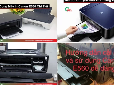 Hướng dẫn Sử dụng Máy in Canon PIXMA E560 Toàn diện 2026