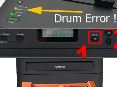 Khắc Phục Lỗi Máy In Brother 2240D Báo Lỗi Error Nháy Đèn