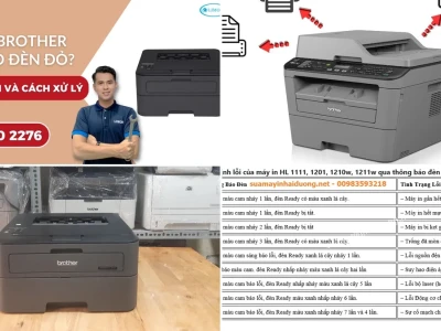 Khắc phục Máy In Brother 1201 Báo Đèn Đỏ: Hướng Dẫn Chuyên Sâu