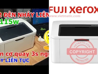 Khắc phục máy in Fuji Xerox DocuPrint P115w báo đèn đỏ hiệu quả