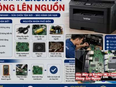 Máy In Brother Không Lên Nguồn Khắc Phục Thế Nào?